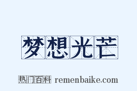 梦想光芒是什么意思的图片